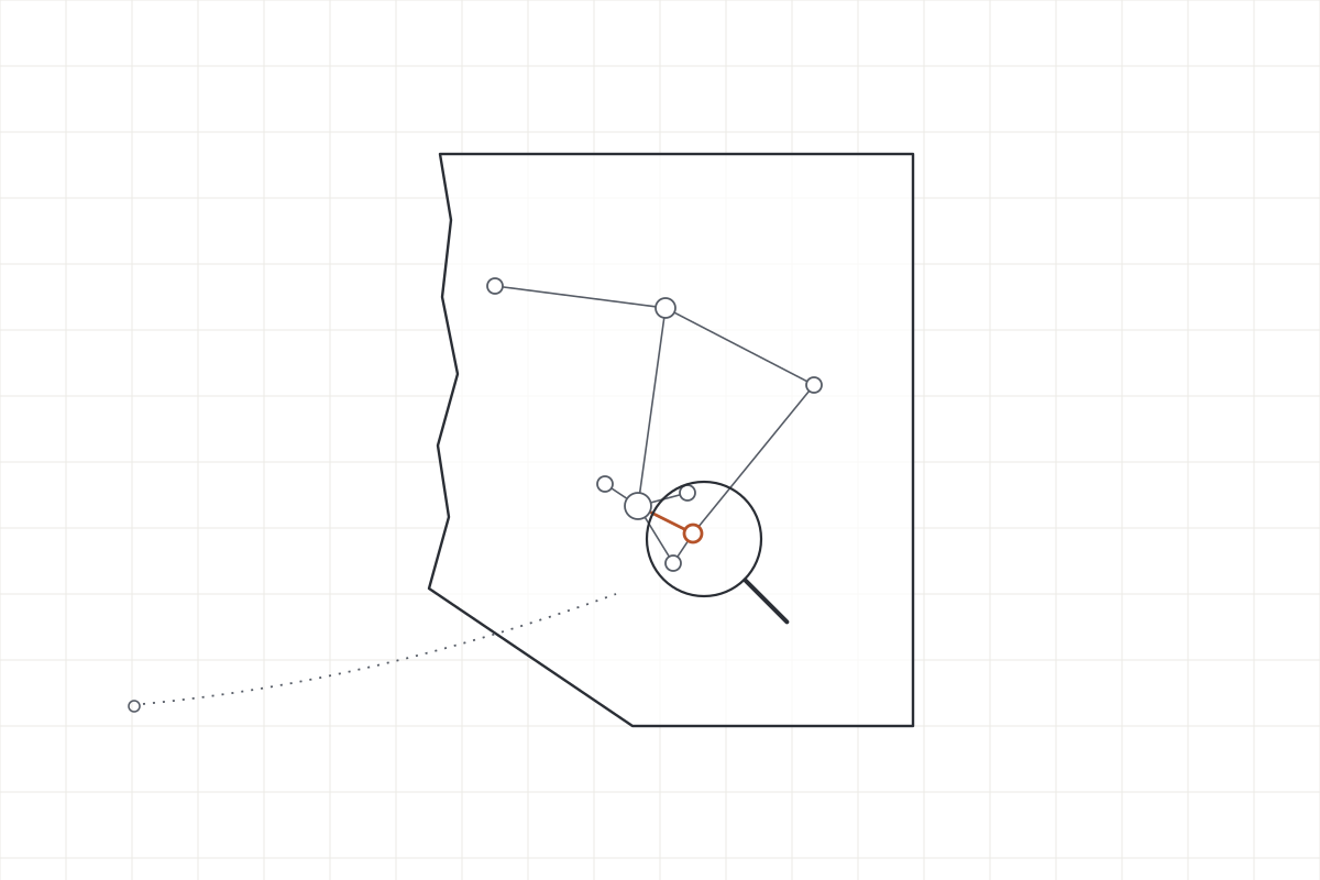 Isometric line diagram of Arizona with business networks being mapped and security-tested